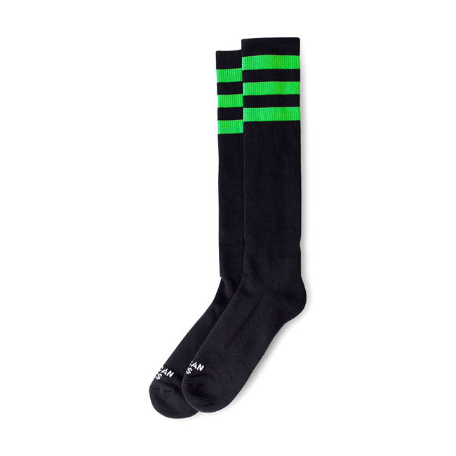 American Socks Knee High Ghostbusters Socks Triple Green Striped