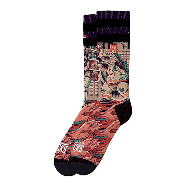 American Socks Signature Godzilla Socks Double Black Striped