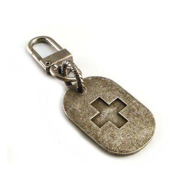 Amigaz Dog Tag Cross Key Chain