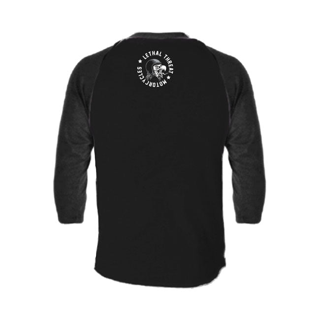 Lethal Threat Tires N Tattoos Eagle Raglan Sleeves T-Shirt