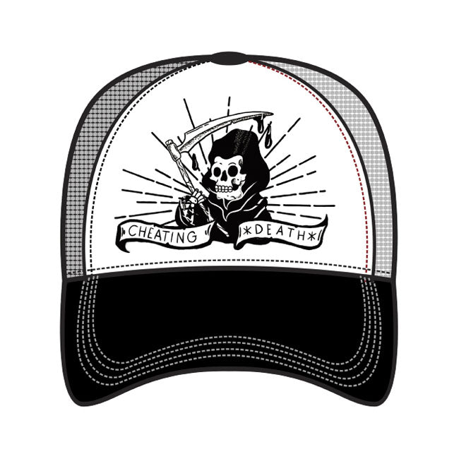 Lethal Threat Men's Trucker Hat Cheating Death