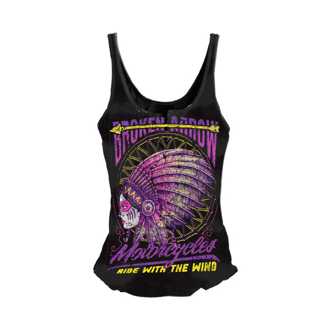 Lethal Threat Broken Arrow Motorcycles Ladies Tank Top