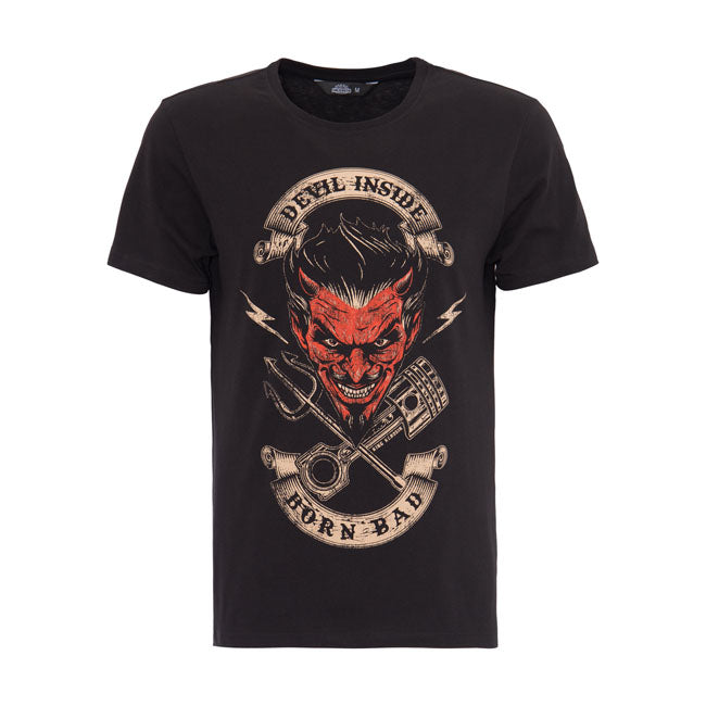 King Kerosin Basic Devil Inside T-Shirt - FREE UK Shipping, FREE 365 Day Returns | Moto Central