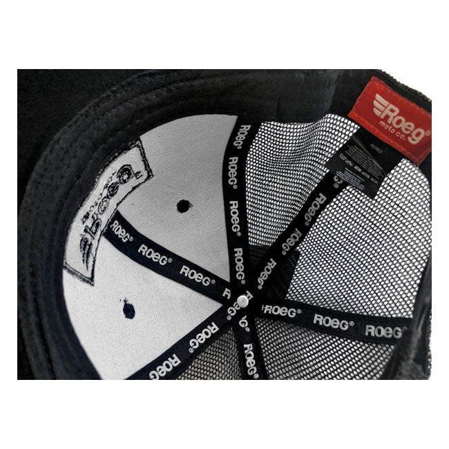 Roeg Blake Flat Panel Cap Black - FREE UK Shipping, FREE 365 Day Returns | Moto Central