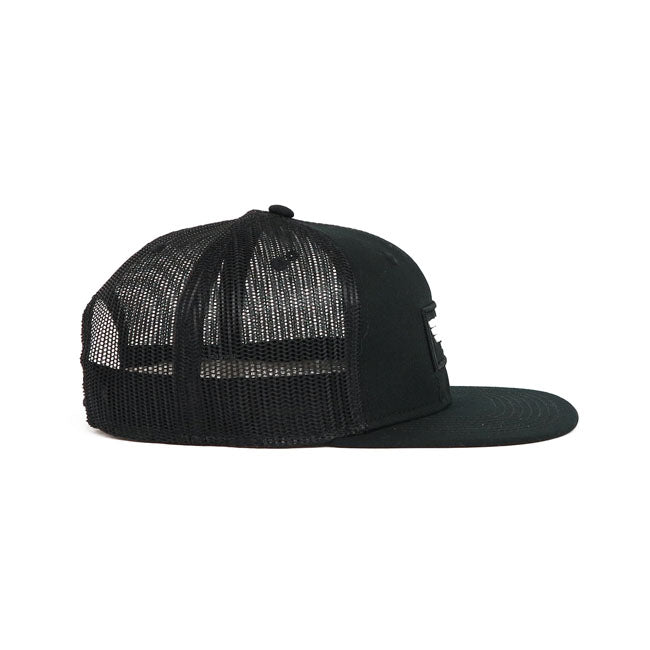 Roeg Blake Flat Panel Cap Black - FREE UK Shipping, FREE 365 Day Returns | Moto Central