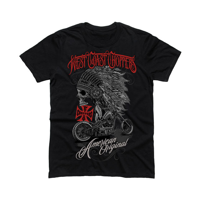 West Coast Choppers Chief T-Shirt Vintage Black