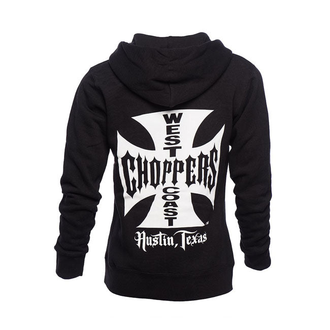 West Coast Choppers OG Classic Zip Hoodie Ladies Black - FREE UK Shipping, FREE 365 Day Returns | Moto Central