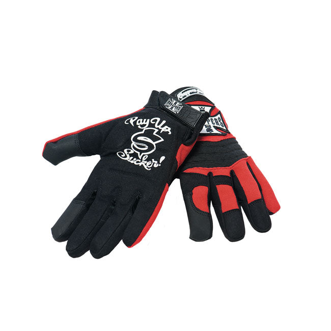 West Coast Choppers Riding Gloves Black / Red