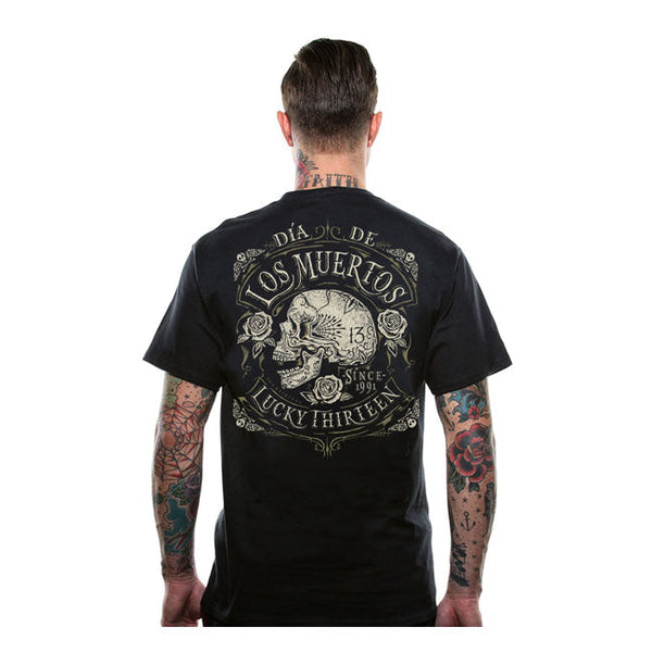 Lucky 13 Dead Skull T-Shirt Black