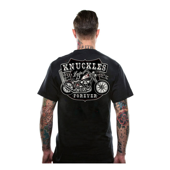 Lucky 13 Knuckles T-Shirt Black