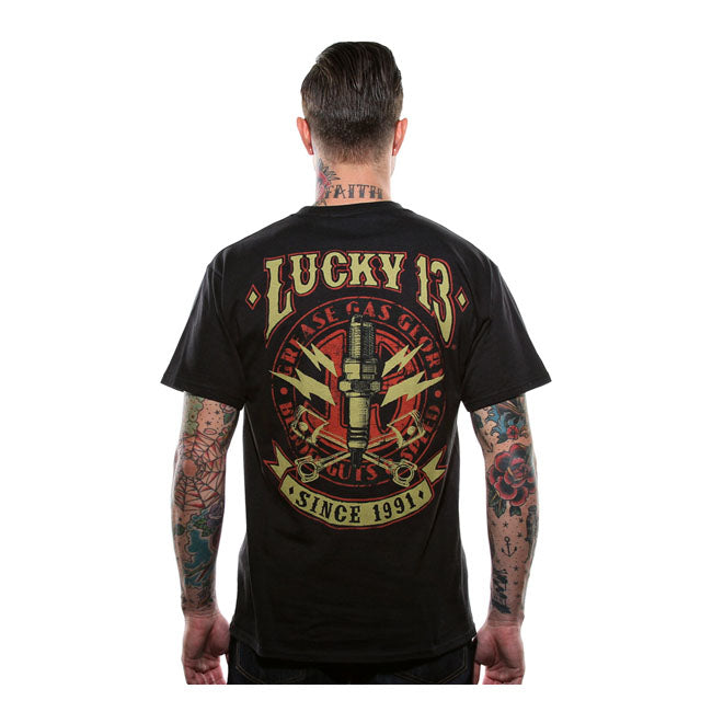 Lucky 13 Amped T-Shirt Black