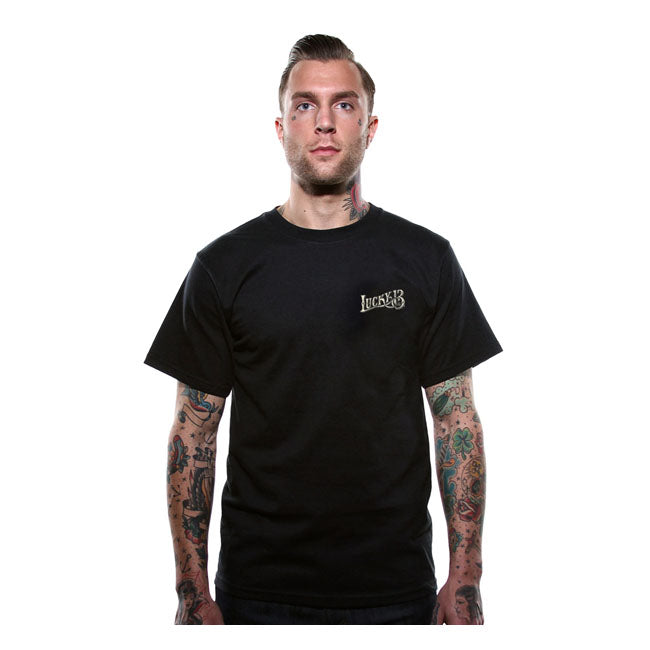 Lucky 13 Skull Built T-Shirt Black