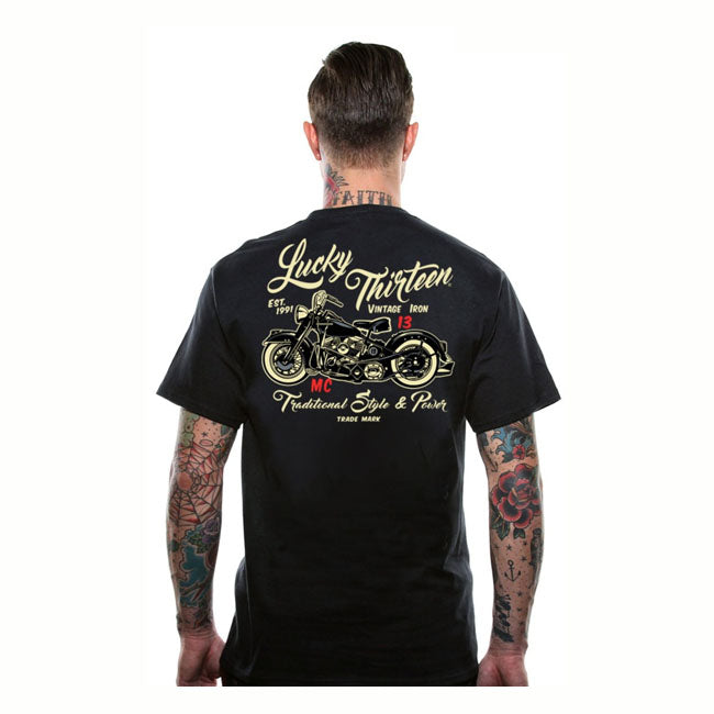 Lucky 13 Vintage Iron T-Shirt Black