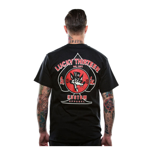 Lucky 13 Wolfy T-Shirt Black