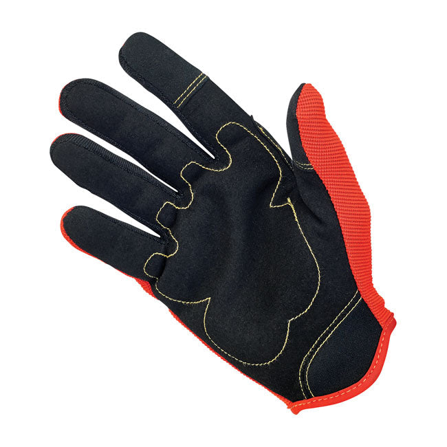 Biltwell Moto Gloves Orange / Black / Yellow