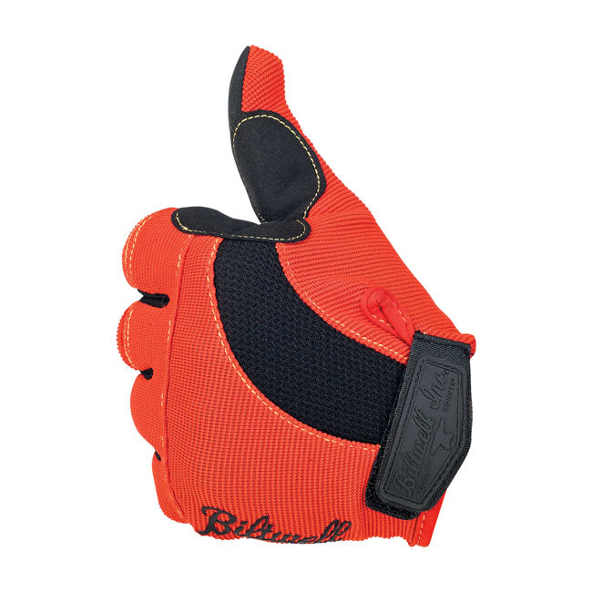 Biltwell Moto Gloves Orange / Black / Yellow