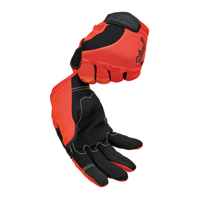 Biltwell Moto Gloves Orange / Black / Yellow