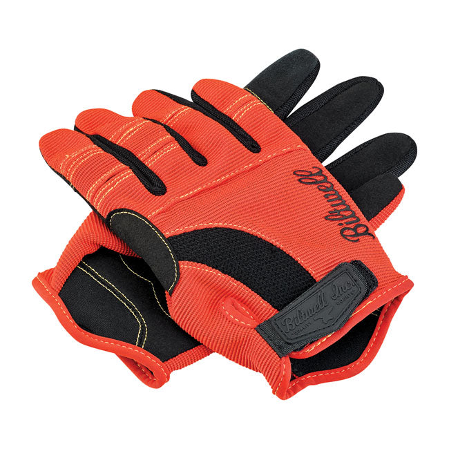 Biltwell Moto Gloves Orange / Black / Yellow