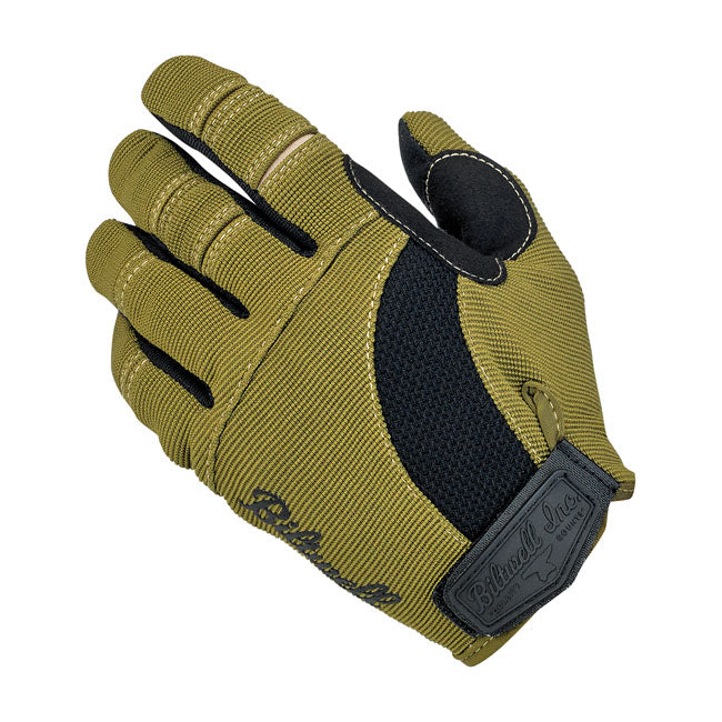 Biltwell Moto Gloves Olive / Black / Tan - FREE UK Shipping, FREE 365 Day Returns | Moto Central