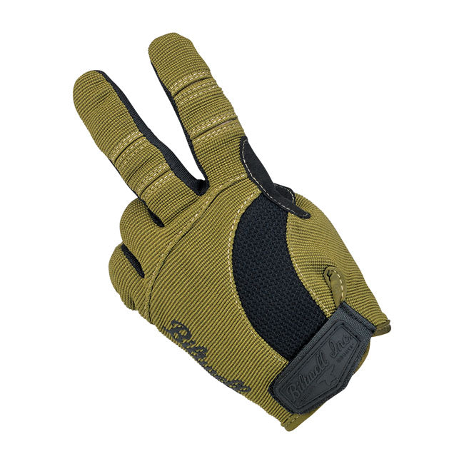 Biltwell Moto Gloves Olive / Black / Tan - FREE UK Shipping, FREE 365 Day Returns | Moto Central