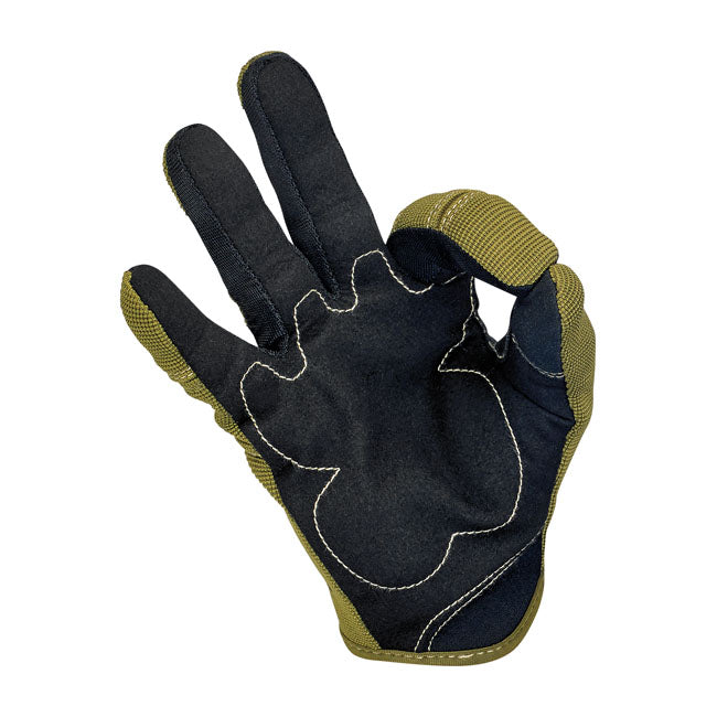 Biltwell Moto Gloves Olive / Black / Tan - FREE UK Shipping, FREE 365 Day Returns | Moto Central