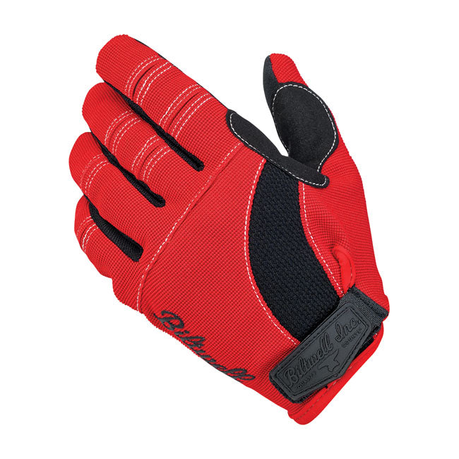 Biltwell Moto Gloves Red / Black / White