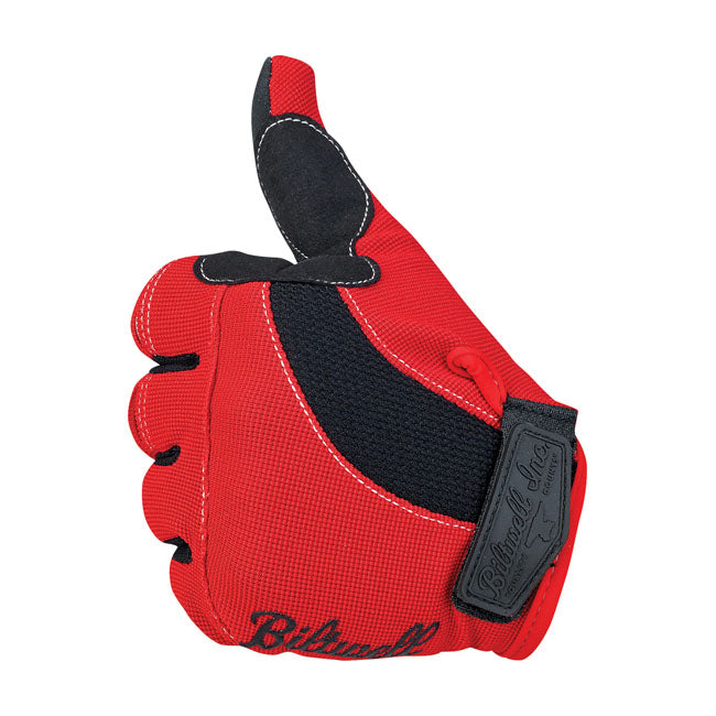 Biltwell Moto Gloves Red / Black / White