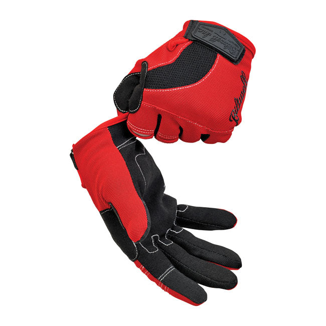 Biltwell Moto Gloves Red / Black / White