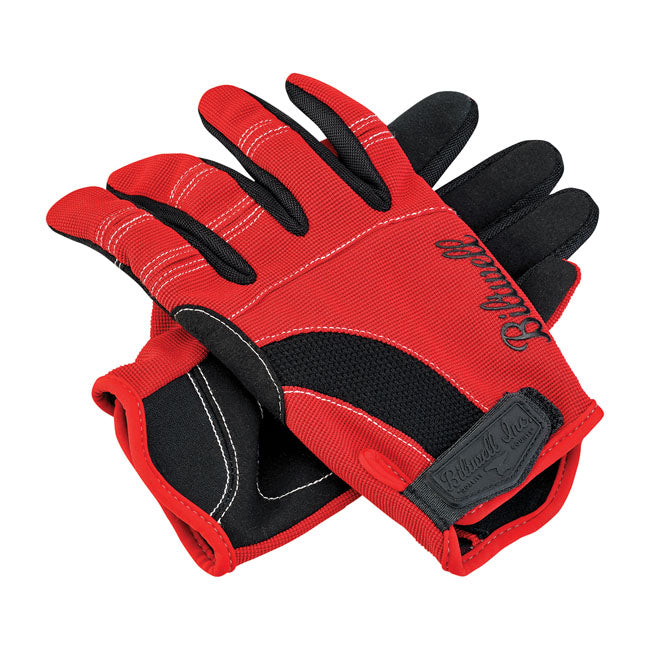 Biltwell Moto Gloves Red / Black / White