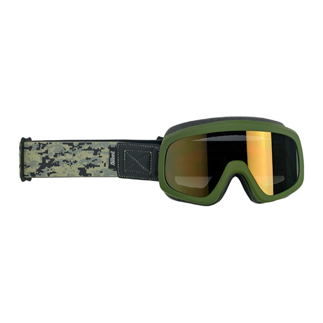 Biltwell Overland 2.0 Grunt Goggles Olive Camo - FREE UK Shipping, FREE 365 Day Returns | Moto Central