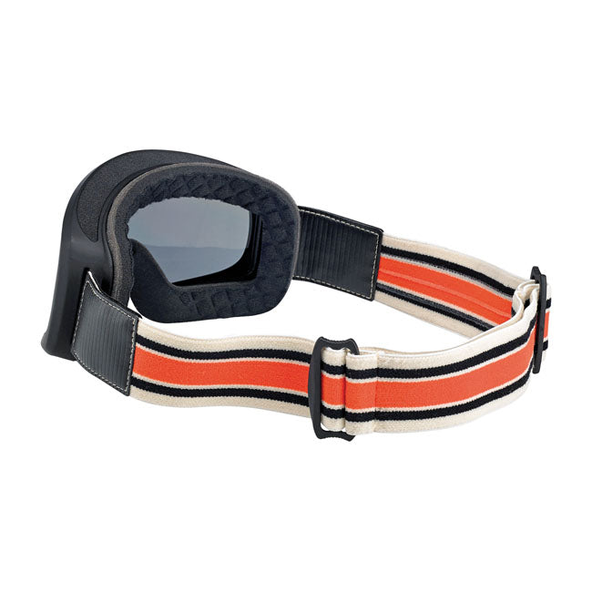 Biltwell Overland 2.0 Racer Goggles Black / Cream / Orange - FREE UK Shipping, FREE 365 Day Returns | Moto Central