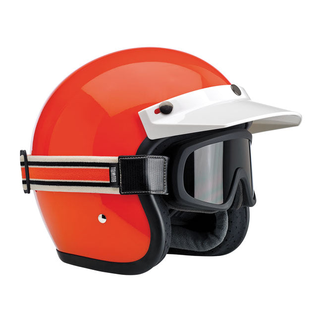 Biltwell Overland 2.0 Racer Goggles Black / Cream / Orange - FREE UK Shipping, FREE 365 Day Returns | Moto Central