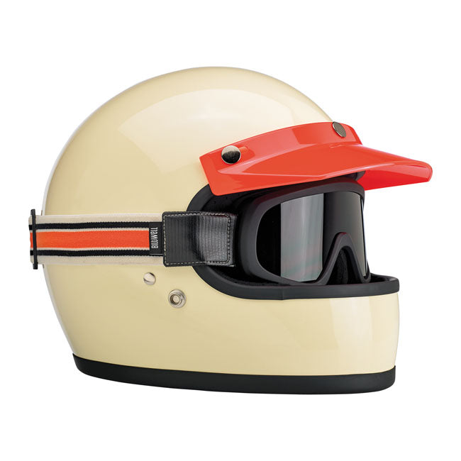 Biltwell Overland 2.0 Racer Goggles Black / Cream / Orange - FREE UK Shipping, FREE 365 Day Returns | Moto Central