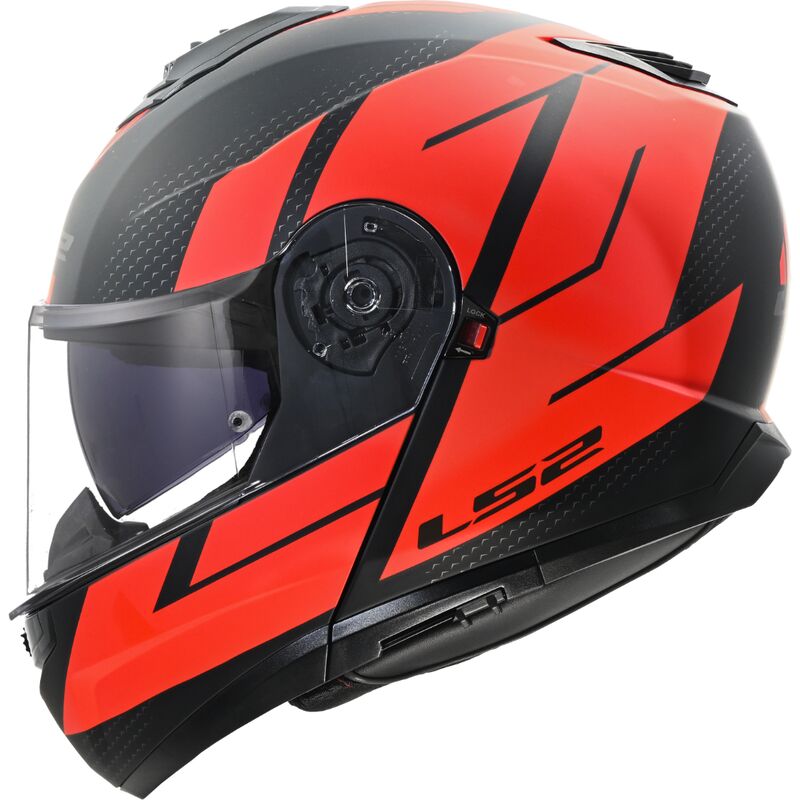 LS2 FF908 Strobe 2 Flip-Up Helmet Code Black / Red