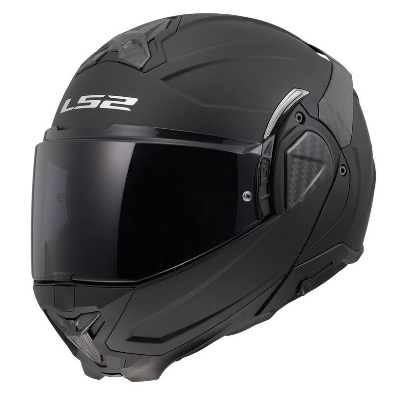 LS2 FF910 Advant 2 Flip-Up Helmet Solid Matt Black - FREE UK Shipping, FREE 365 Day Returns | Moto Central