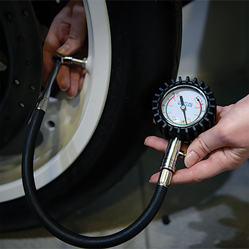 Oxford Tyre Gauge Pro Dial Type - 0-60 PSI - FREE UK Shipping, FREE 365 Day Returns | Moto Central