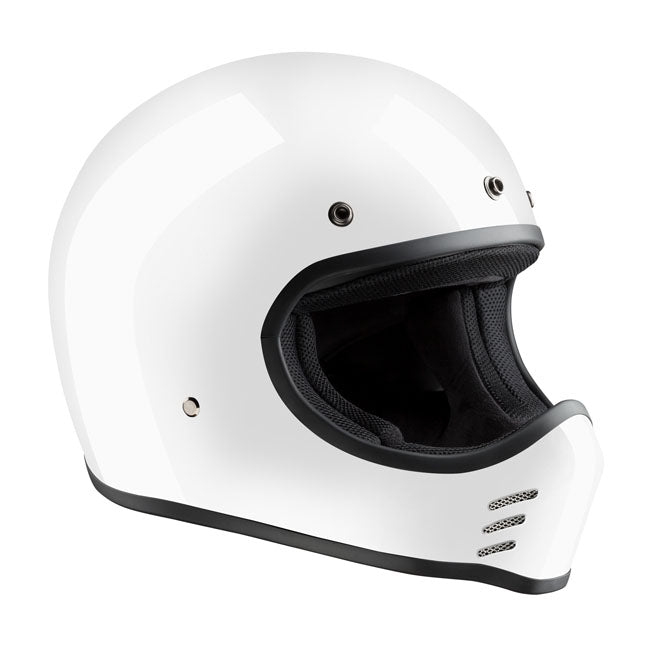 Bandit Historic Motocross Helmet White