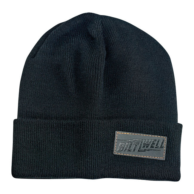 Biltwell Bolts Beanie Black - FREE UK Shipping, FREE 365 Day Returns | Moto Central