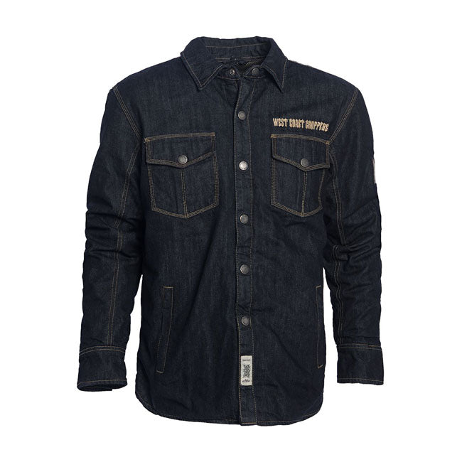 West Coast Choppers OG Denim Riding Jacket Raw Denim  - FREE UK Shipping, FREE 365 Day Returns | Moto Central