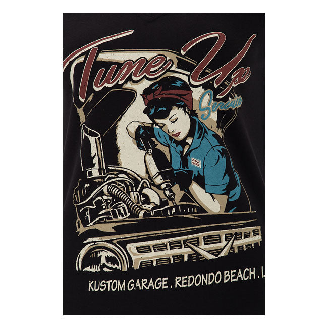 King Kerosin Queen Kerosin Tune Up Ladies T-Shirt Black