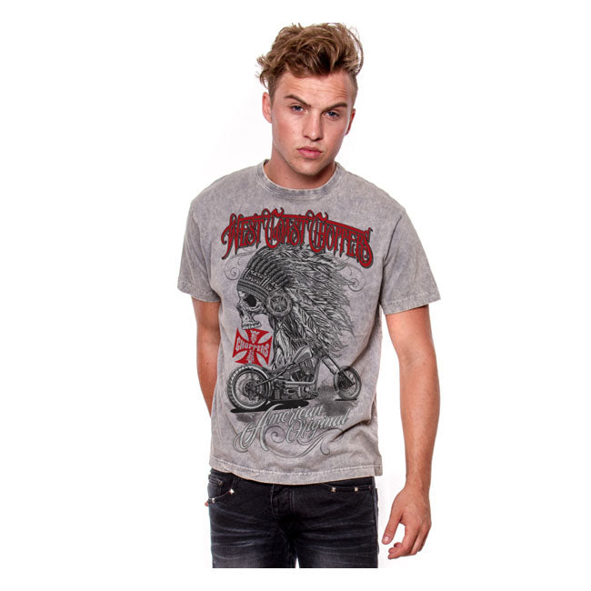 West Coast Choppers Chief T-Shirt Grey