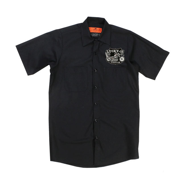 Lucky 13 Knuckles Workshirt Black  - FREE UK Delivery - Moto Central