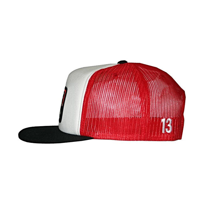 Lucky 13 The Brick Snapback Trucker Cap Poplin Mesh