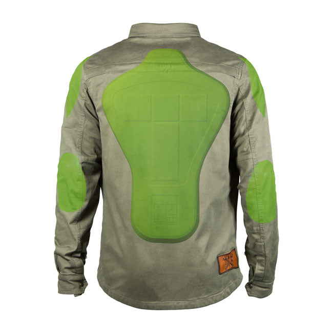 John Doe XTM Motoshirt Olive - FREE UK Shipping, FREE 365 Day Returns | Moto Central