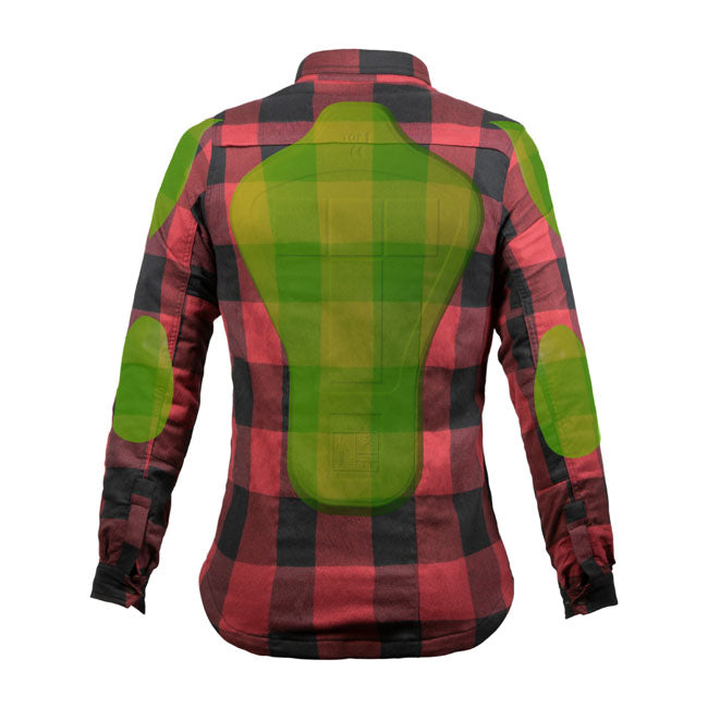 John Doe XTM Ladies Motoshirt Black / Red - FREE UK Shipping, FREE 365 Day Returns | Moto Central