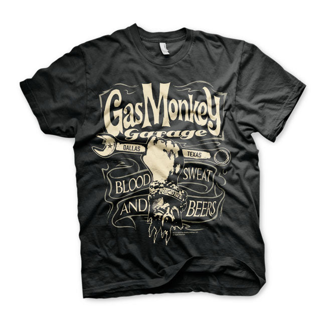 Gas Monkeys Garage Wrench Label T-Shirt