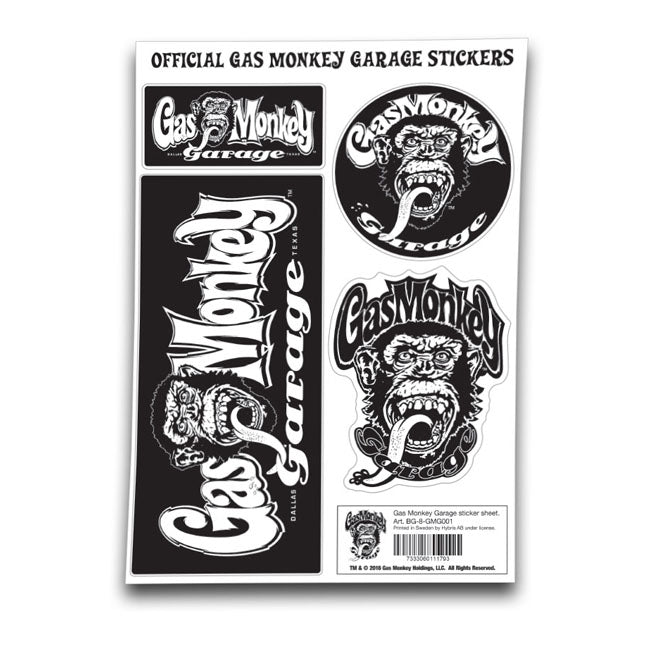 Gas Monkeys Garage Sticker Sheet