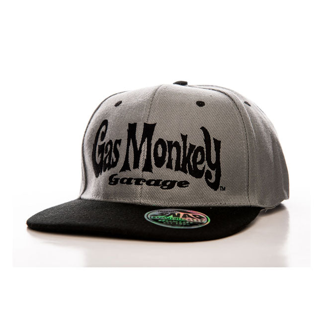 Gas Monkeys Garage Round Logo Snapback Cap Black / Grey