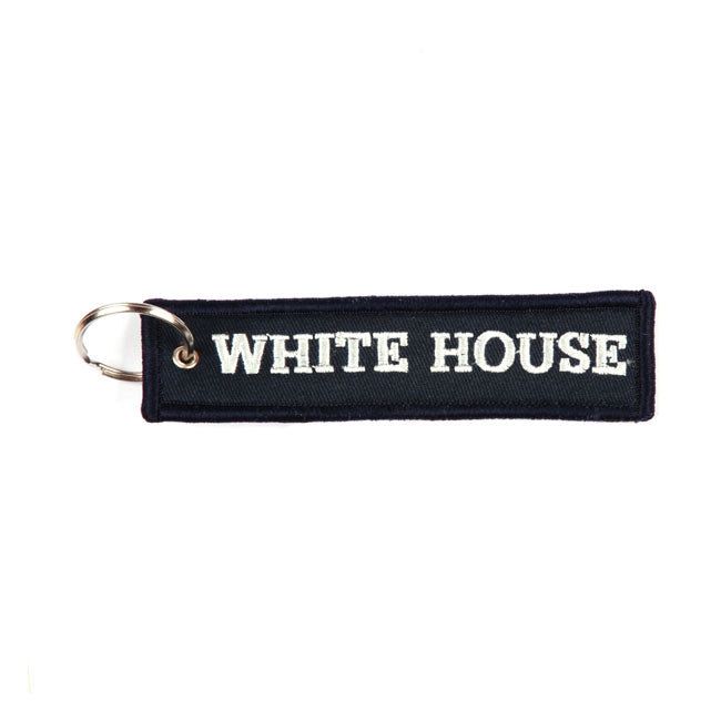 Motorcycle Storehouse White House Keychain Black