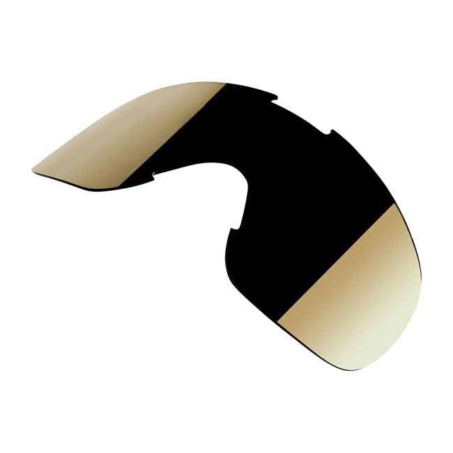 Biltwell Overland Goggles Lens Gold Mirror Smoke - FREE UK Shipping, FREE 365 Day Returns | Moto Central